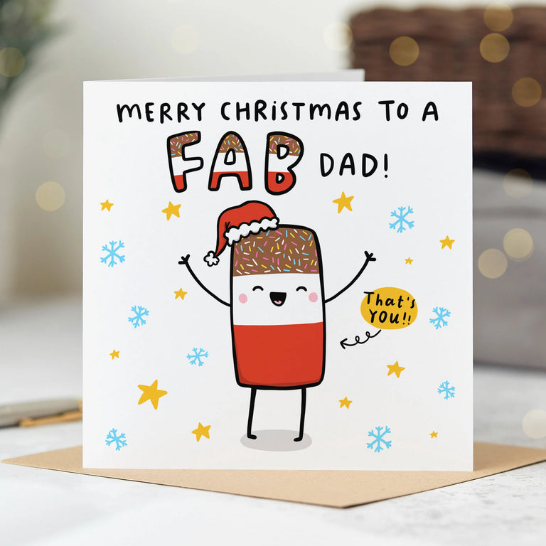 Fab Dad Christmas Card