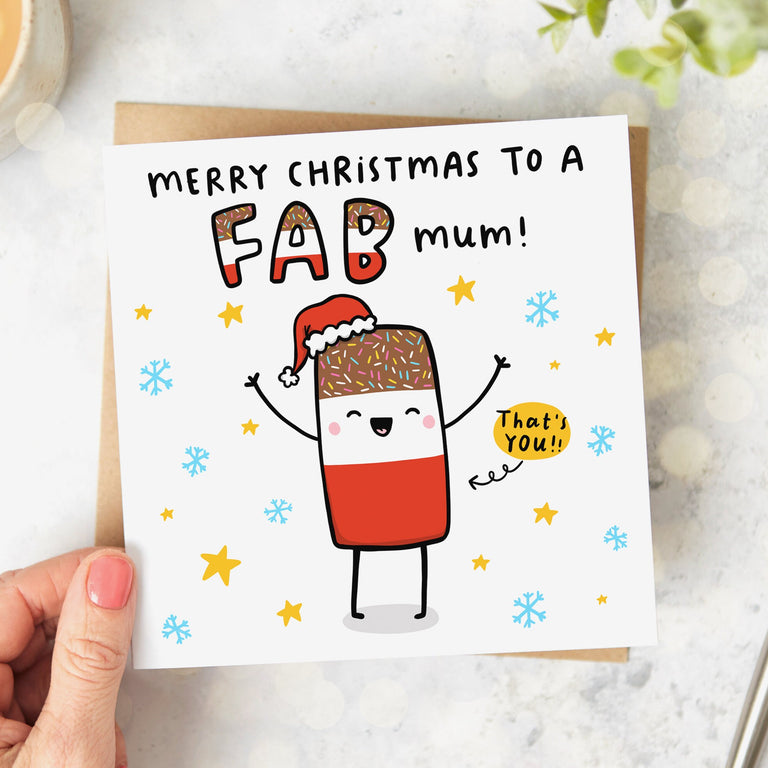 Fab Mum Christmas Card
