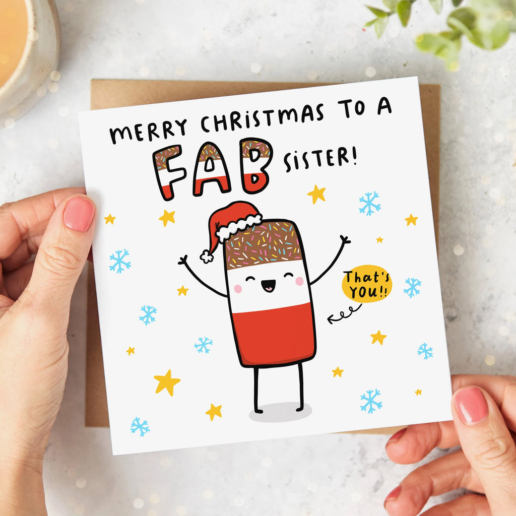 Fab Sister Christmas Card