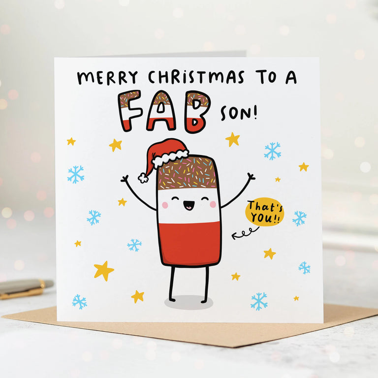 Fab Son Christmas Card