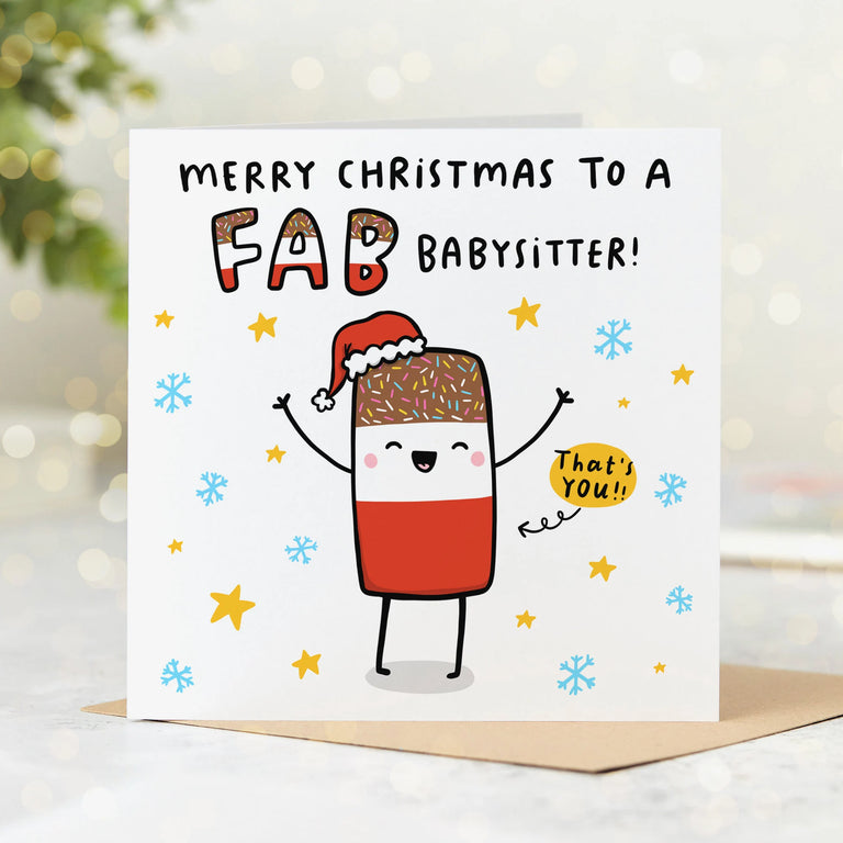 Fab Babysitter Christmas Card