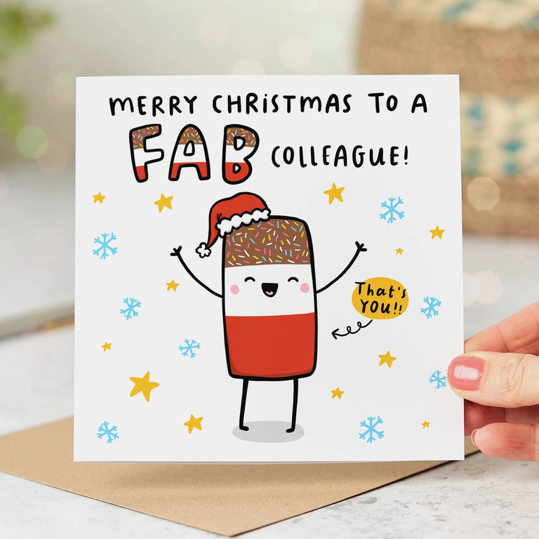 Fab Colleague Christmas Card