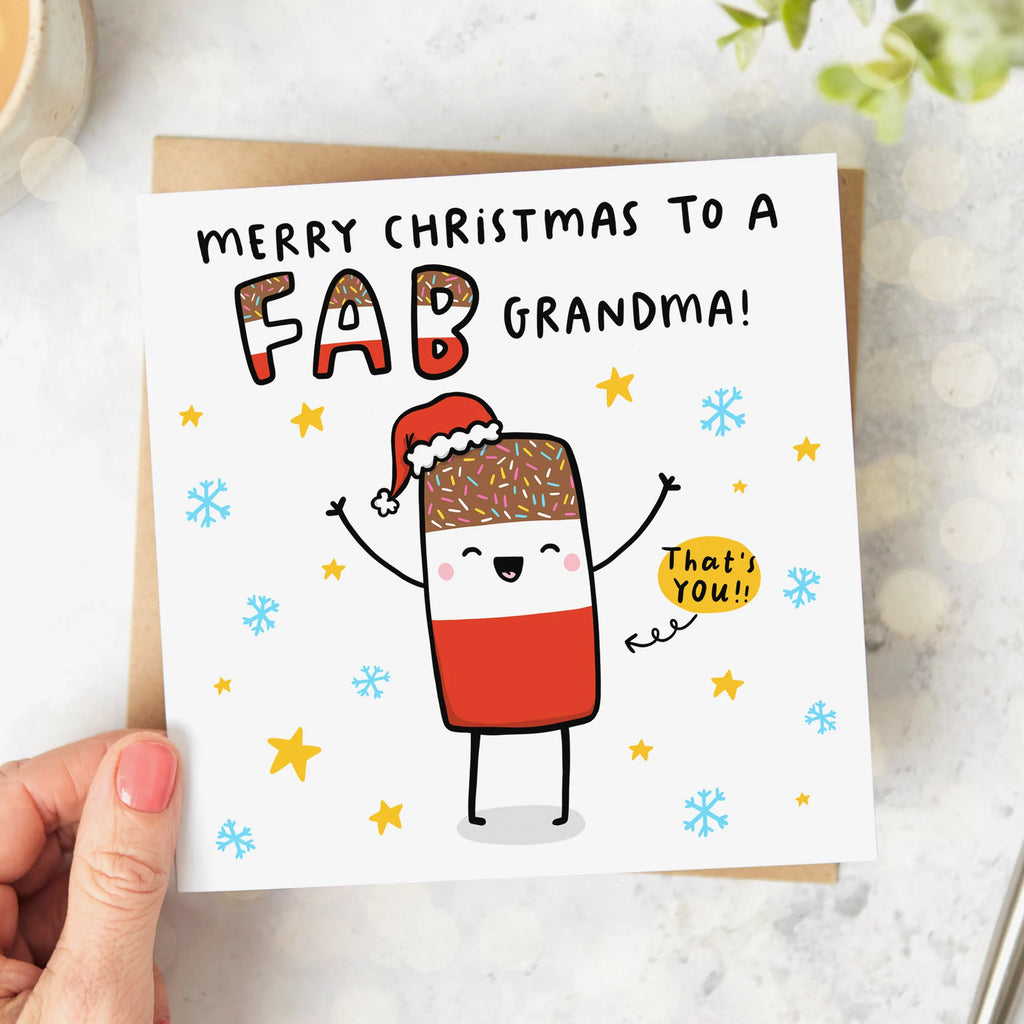 Fab Grandma Christmas Card