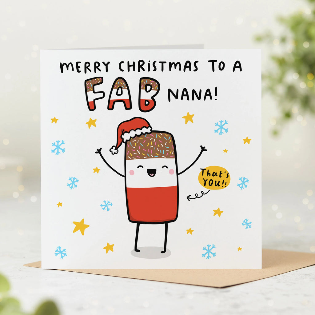 Fab Nana Christmas Card