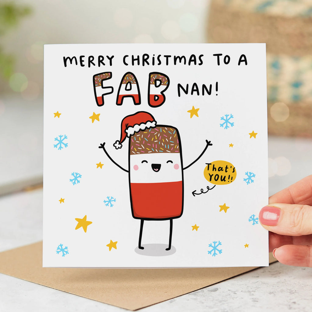 Fab Nan Christmas Card