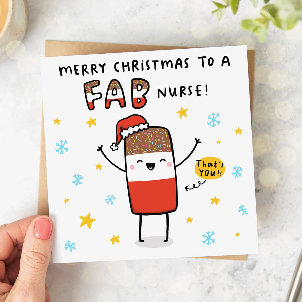 Fab Nurse Christmas Card