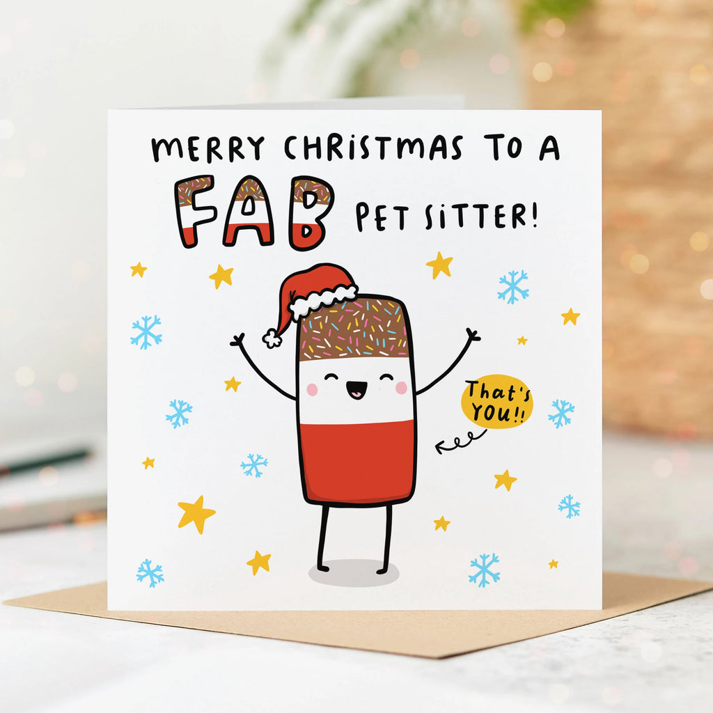 Fab Pet Sitter Christmas Card