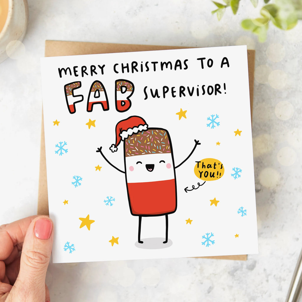 Fab Supervisor Christmas Card