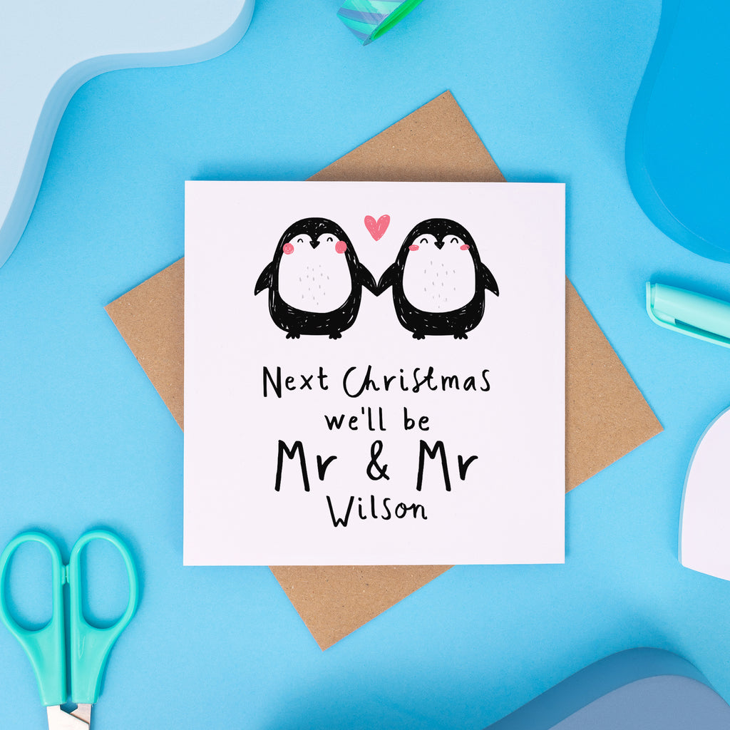 Next Christmas Mr & Mr Personalised Card