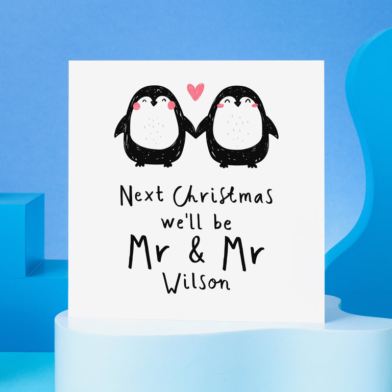 Next Christmas Mr & Mr Personalised Card