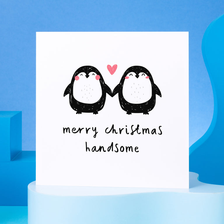 Merry Christmas Handsome Penguin Card