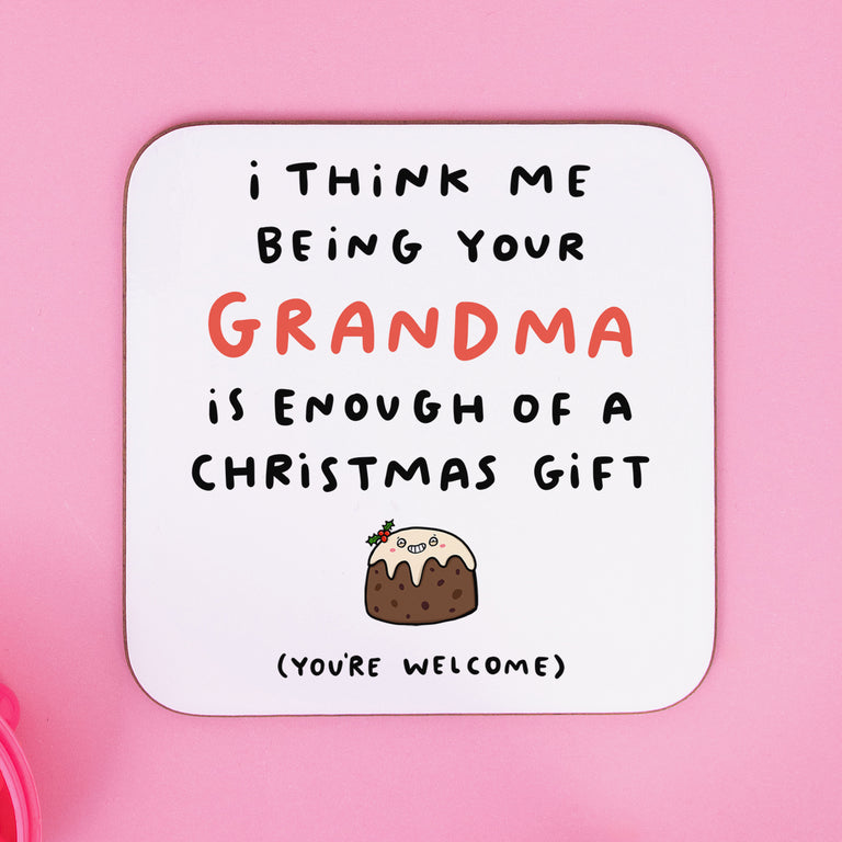 Being Your Grandma Christmas Coaster