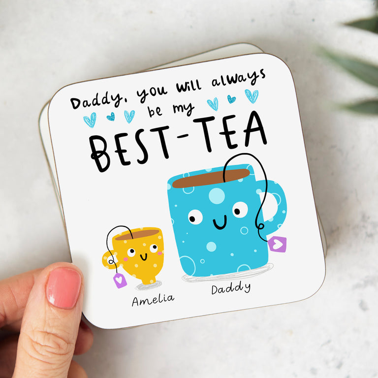 Daddy My Best-Tea Personalised Coaster