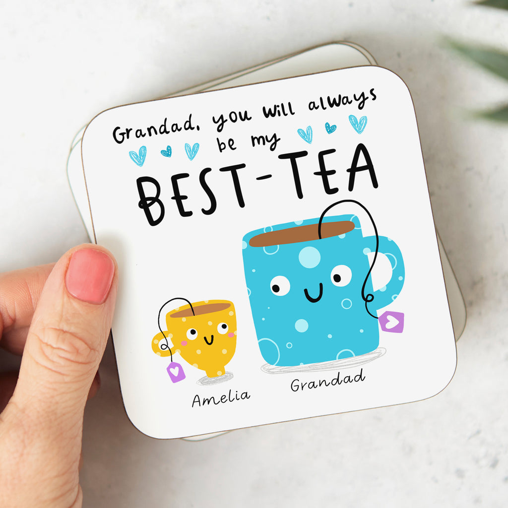 Grandad My Best-Tea Personalised Coaster