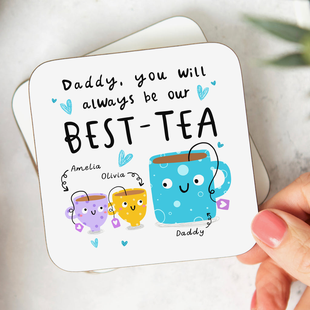 Daddy Our Best-Tea Personalised Coaster