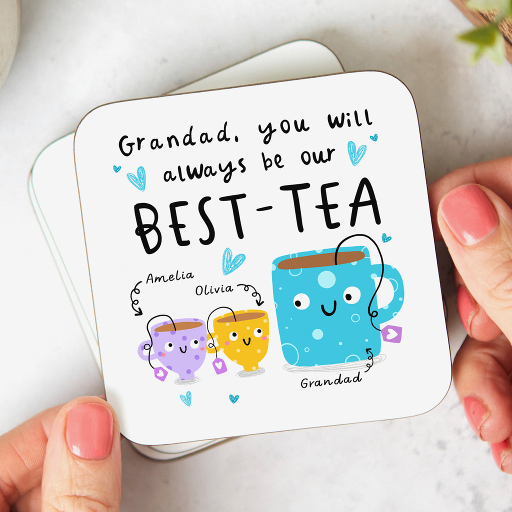 Grandad Our Best-Tea Personalised Coaster