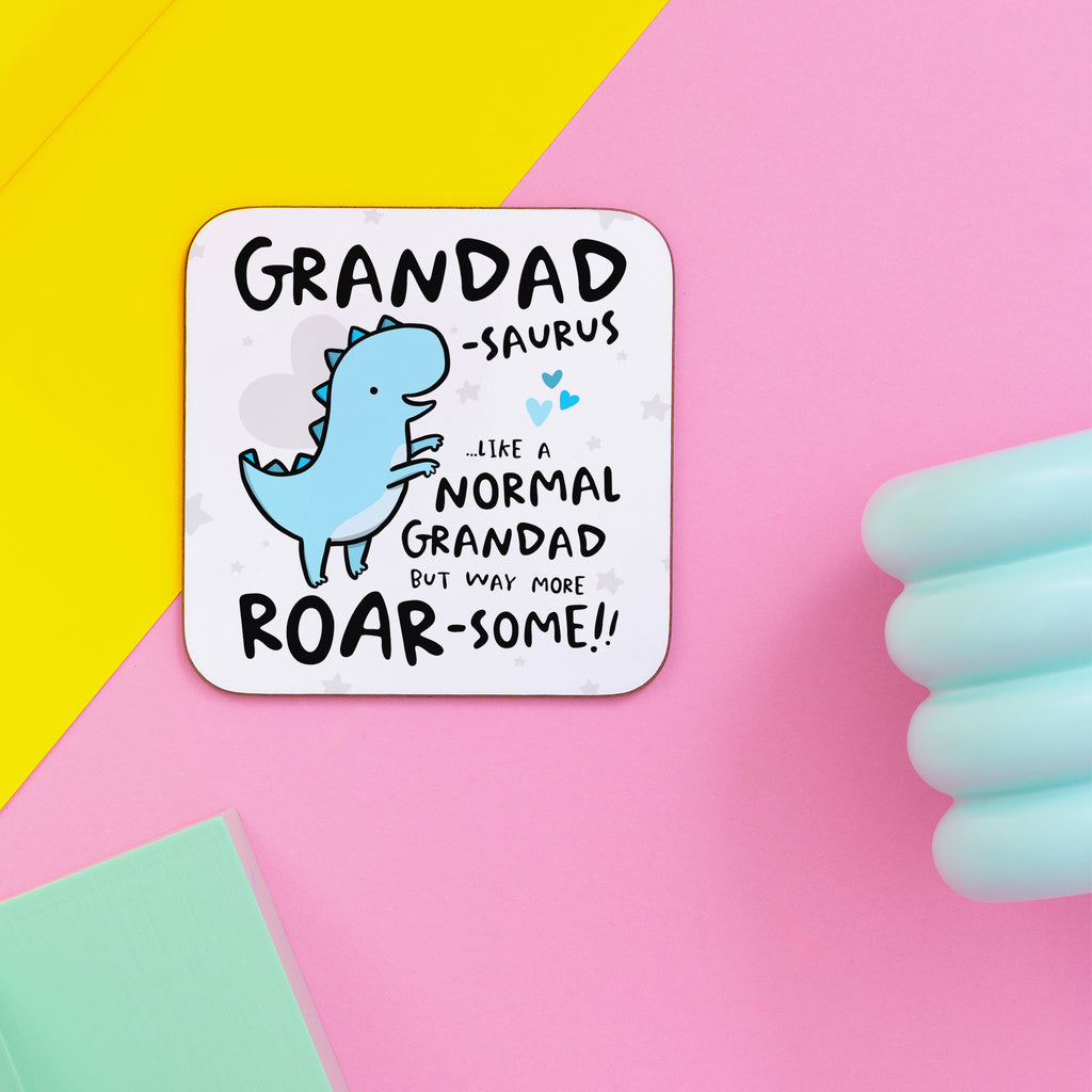 Grandadsaurus Birthday Coaster