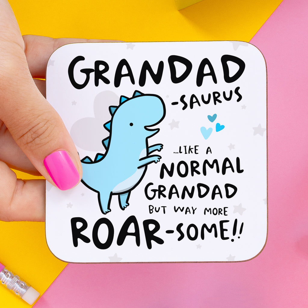 Grandadsaurus Birthday Coaster