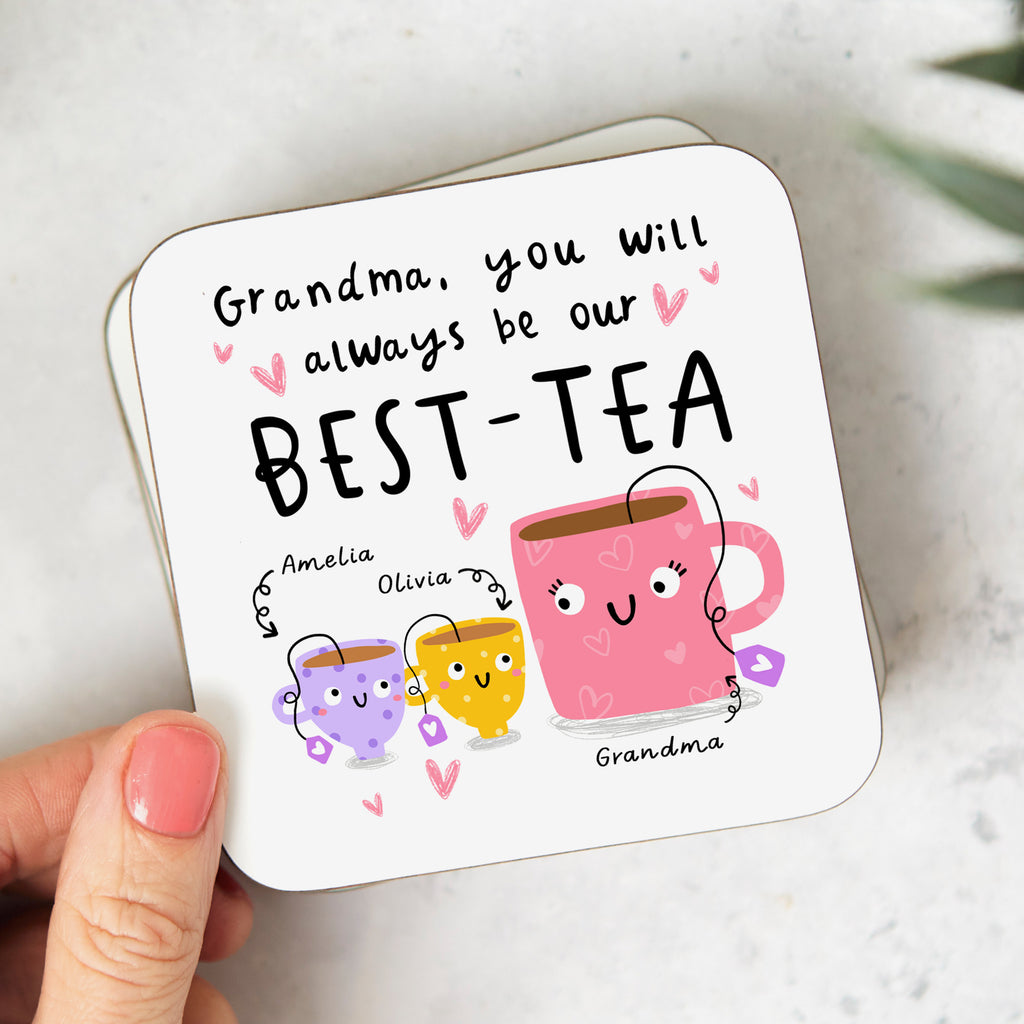 Grandma Our Best-Tea Personalised Coaster