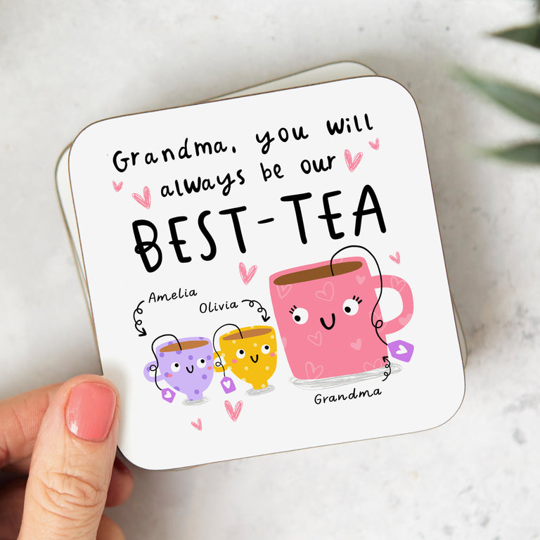 Grandma Our Best-Tea Personalised Coaster