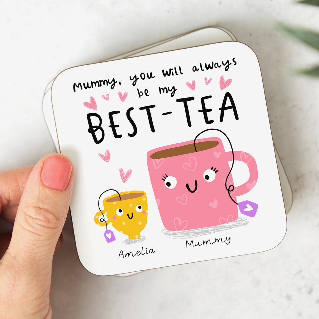 Mummy My Best-Tea Personalised Coaster