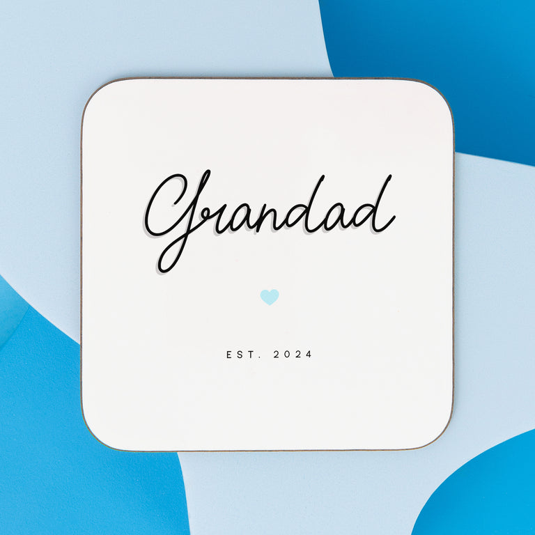 Grandad Est. Year Personalised Coaster
