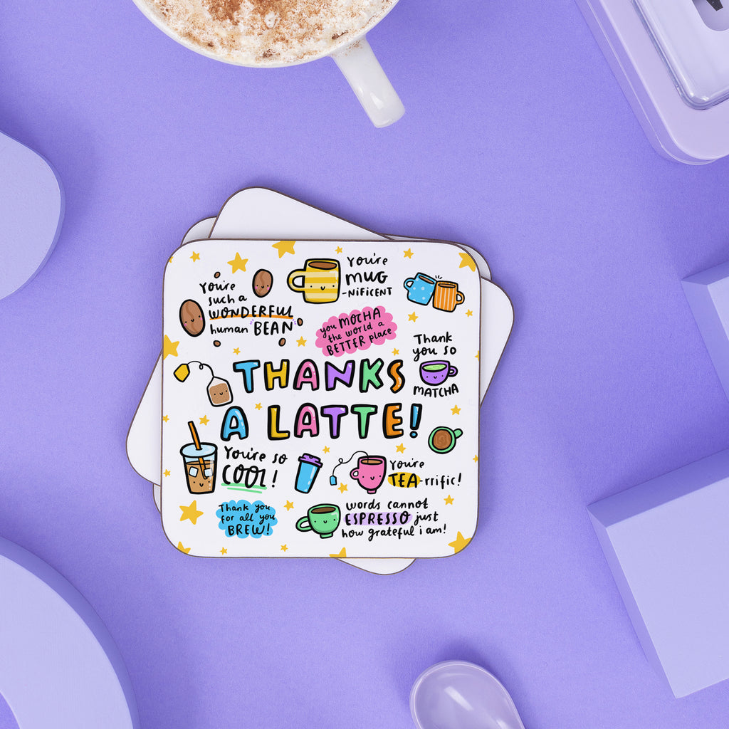 Thanks A Latte Coaster