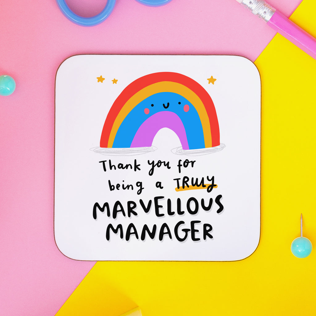 Truly Marvellous Manager Coaster