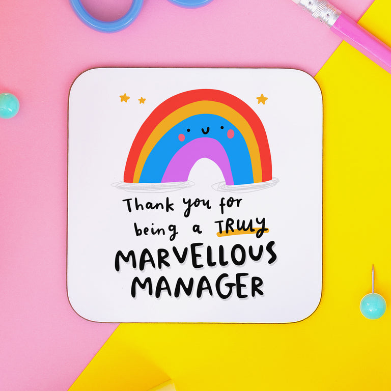 Truly Marvellous Manager Coaster