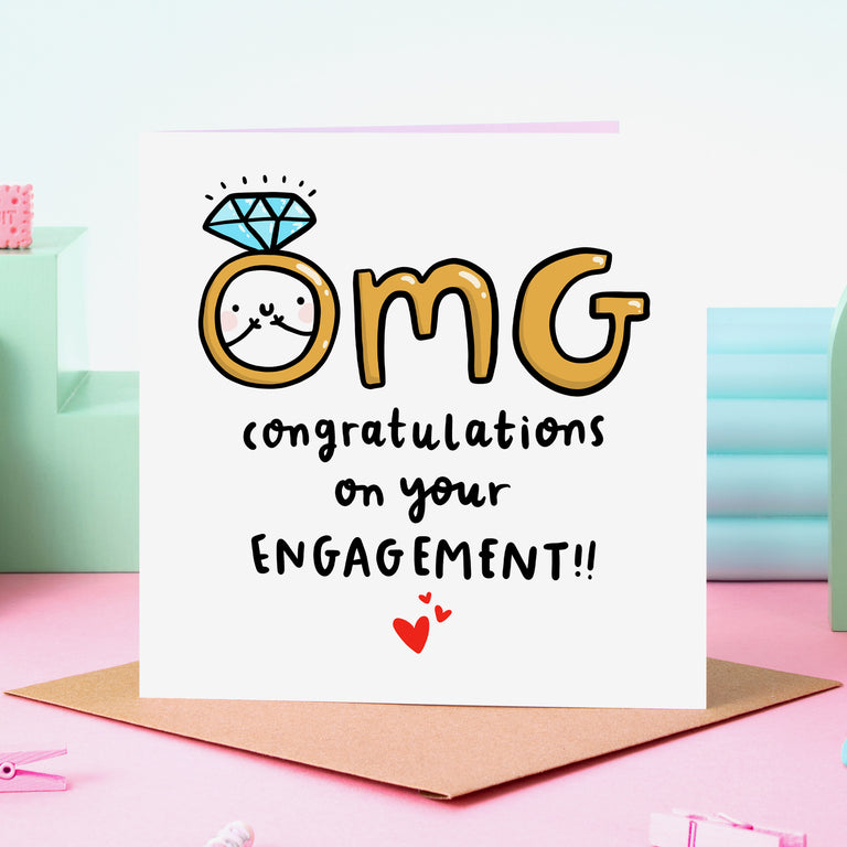 Omg Engaged Card
