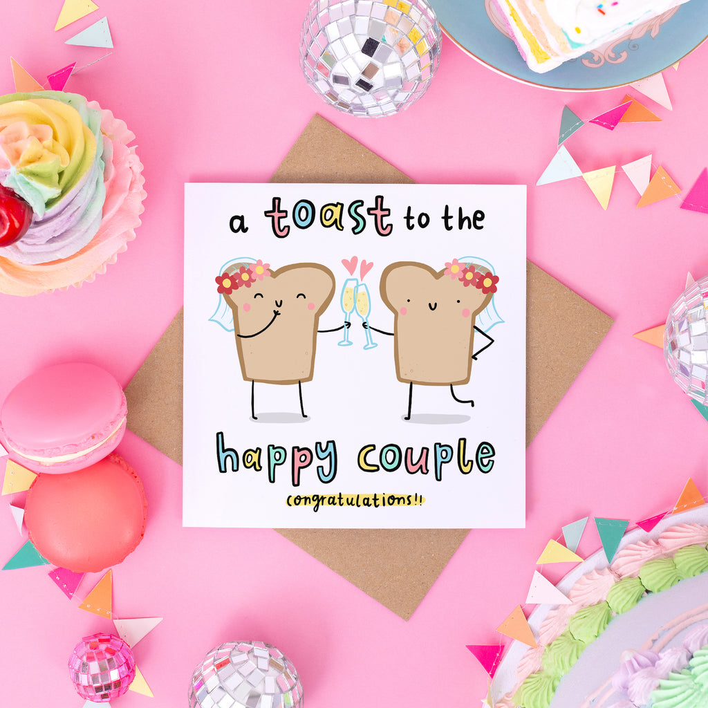 Toast To The Happy Couple Card - Brides