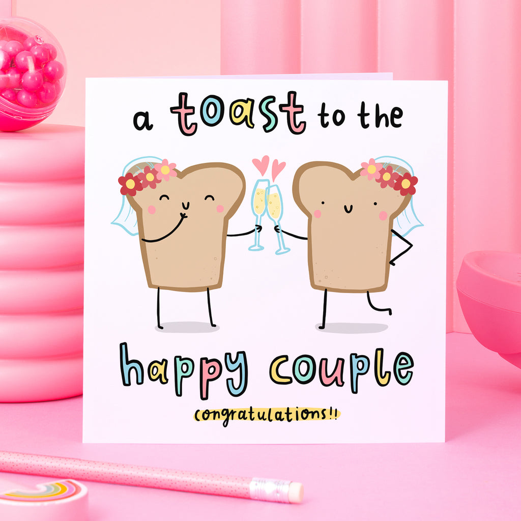 Toast To The Happy Couple Card - Brides