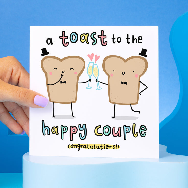 Toast To The Happy Couple Card - Grooms