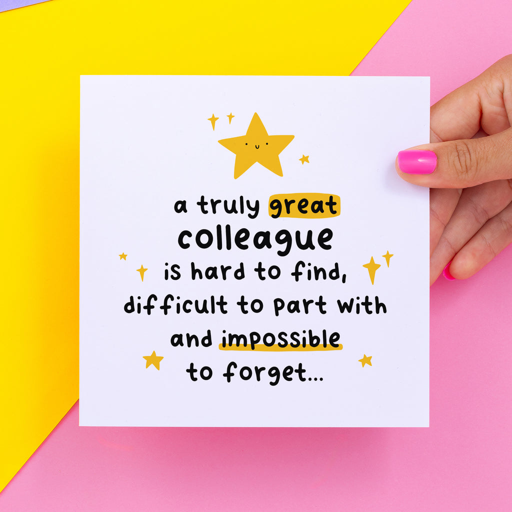 Truly Great Colleague Thank You Card