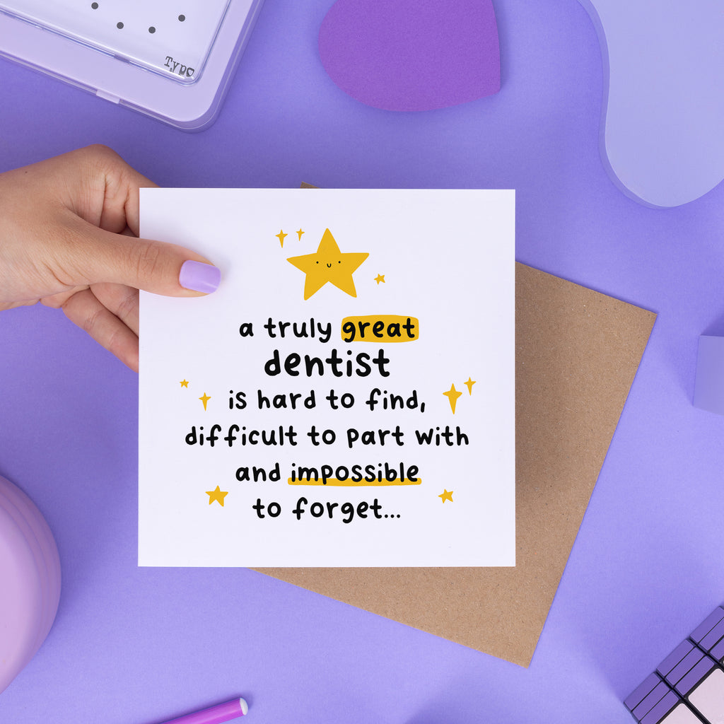 Truly Great Dentist Thank You Card