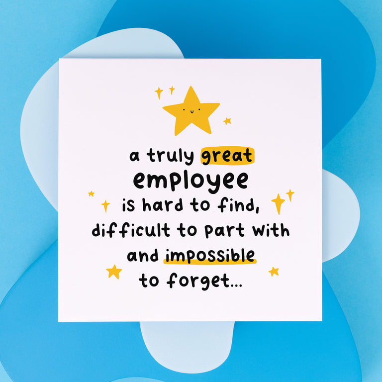 Truly Great Employee Thank You Card