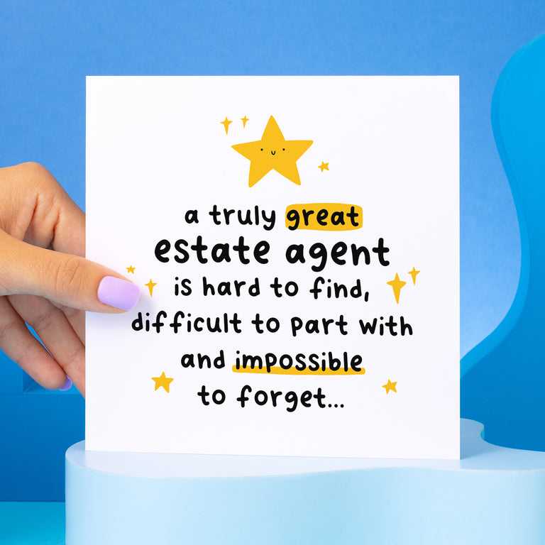 Truly Great Estate Agent Thank You Card
