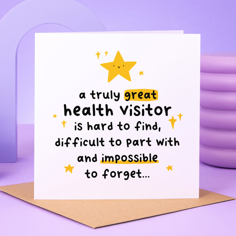 Truly Great Health Visitor Thank You Card