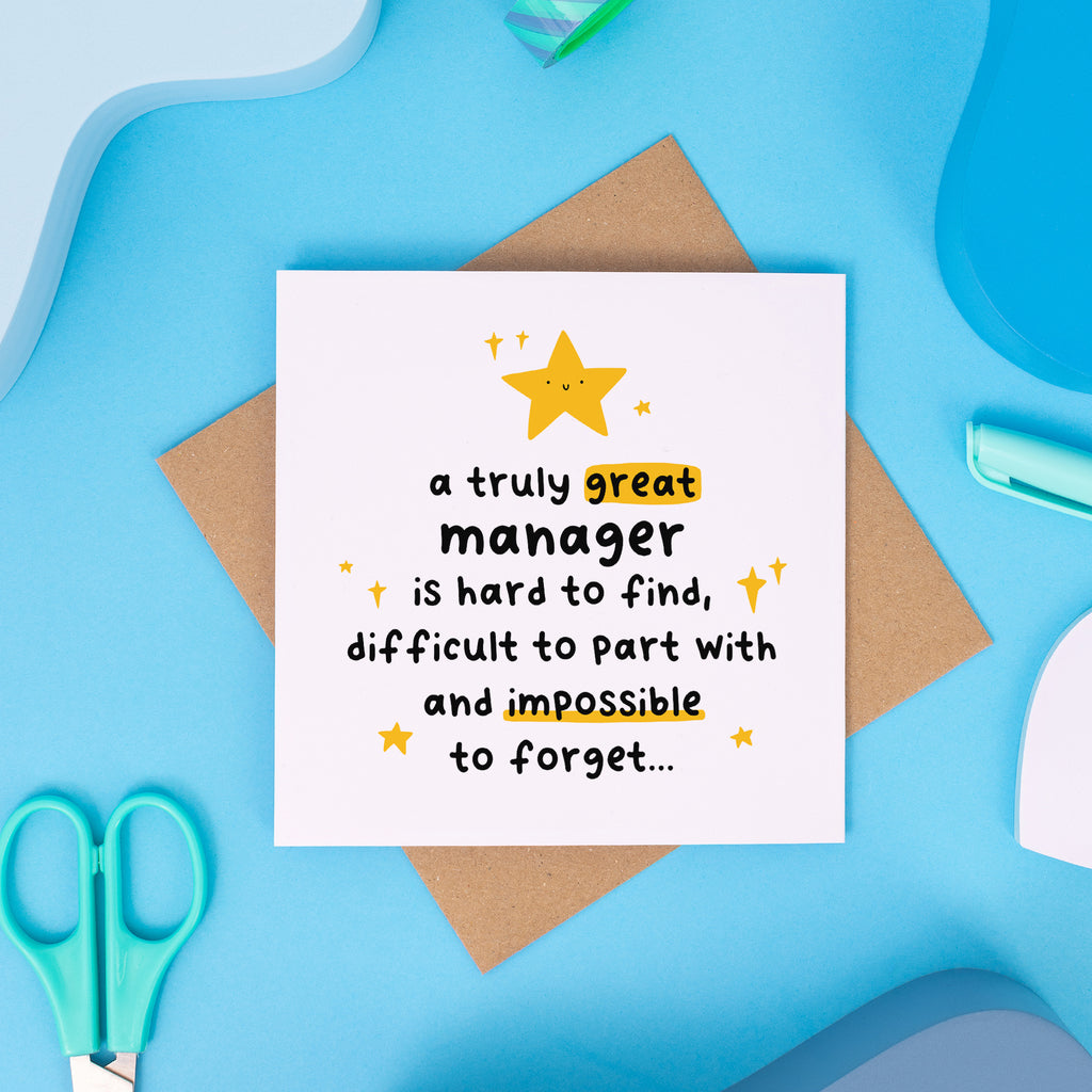 Truly Great Manager Thank You Card