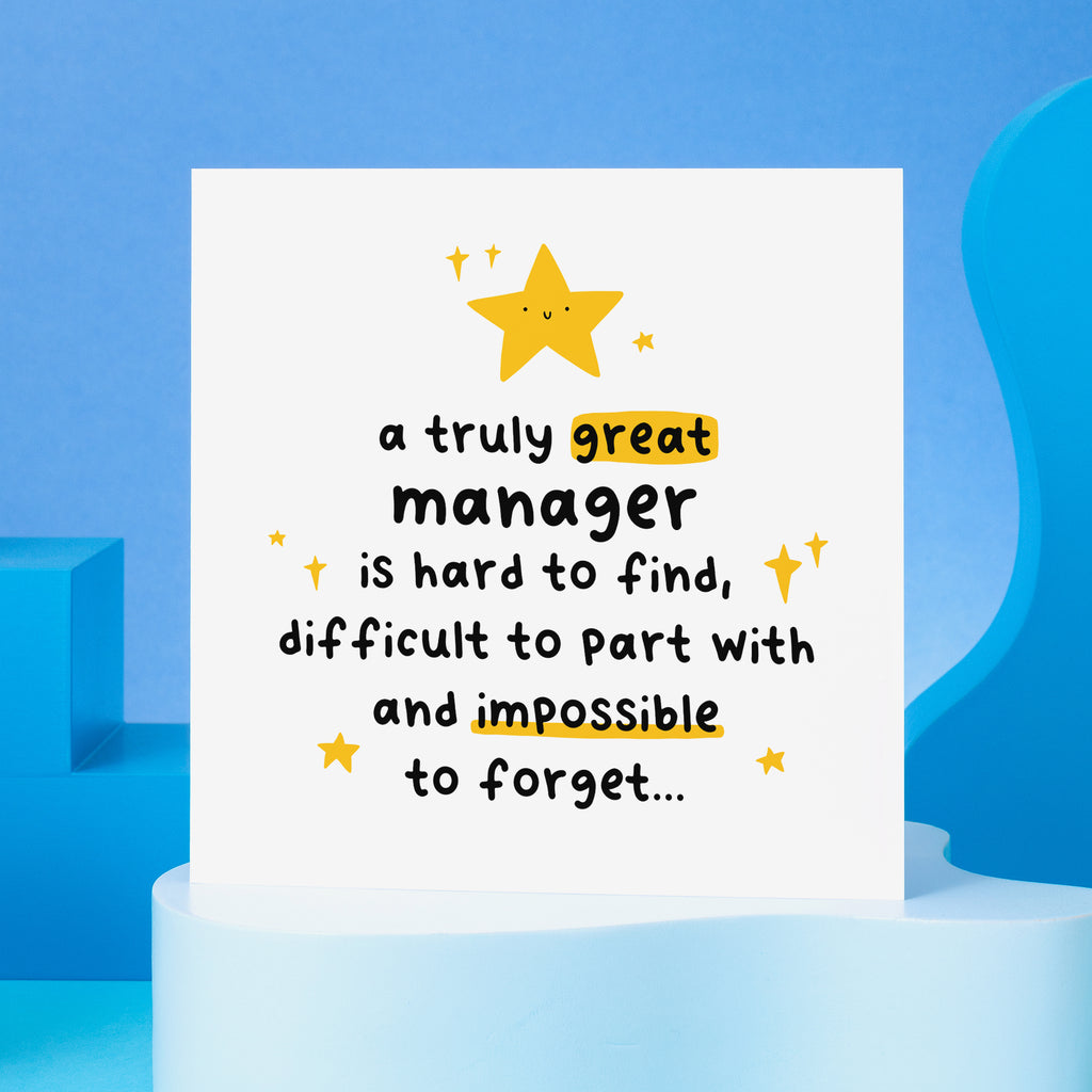 Truly Great Manager Thank You Card