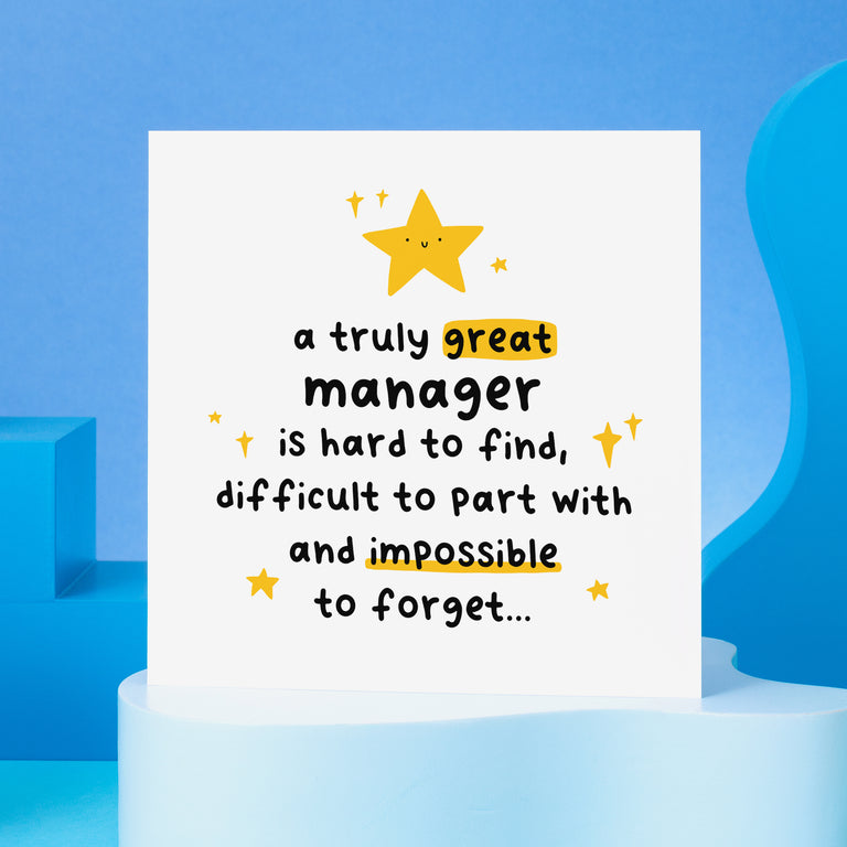 Truly Great Manager Thank You Card