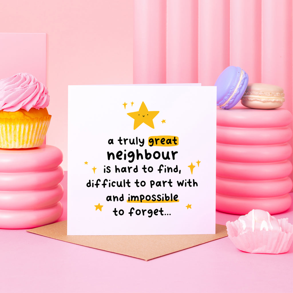 Truly Great Neighbour Thank You Card