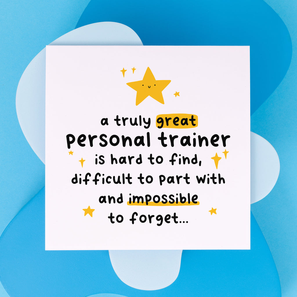 Truly Great Personal Trainer Thank You Card