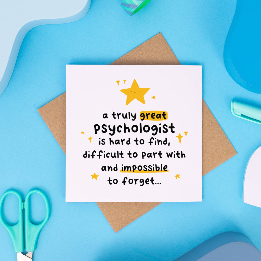 Truly Great Psychologist Thank You Card