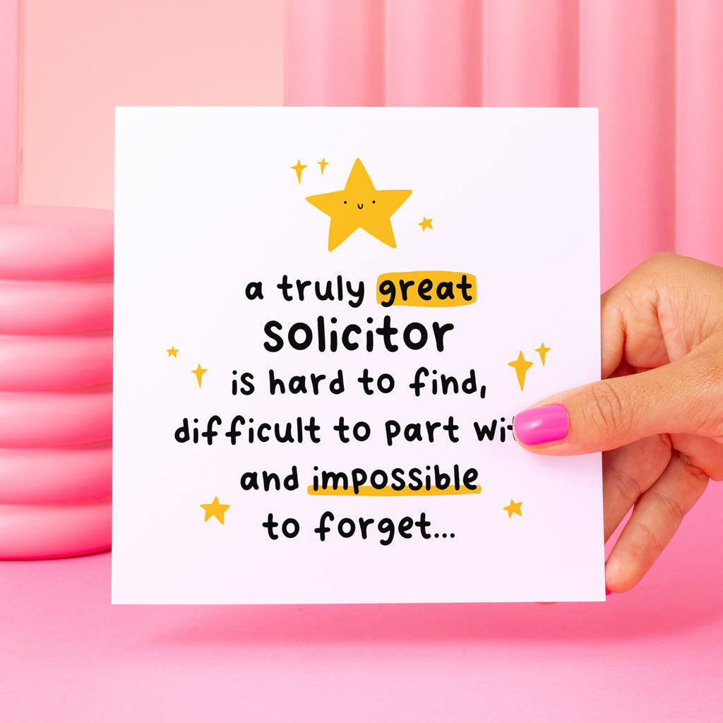 Truly Great Solicitor Thank You Card