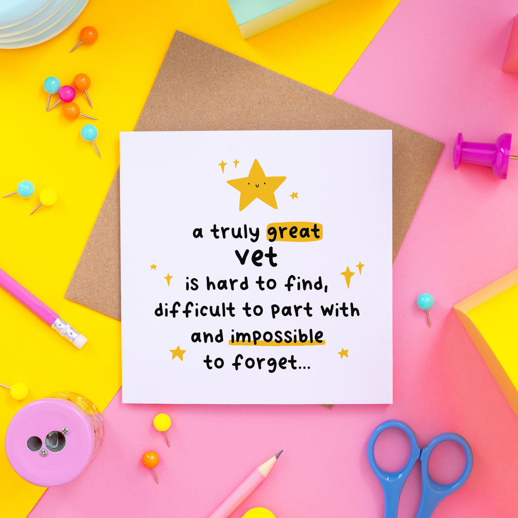 Truly Great Vet Thank You Card