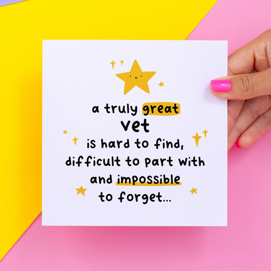 Truly Great Vet Thank You Card