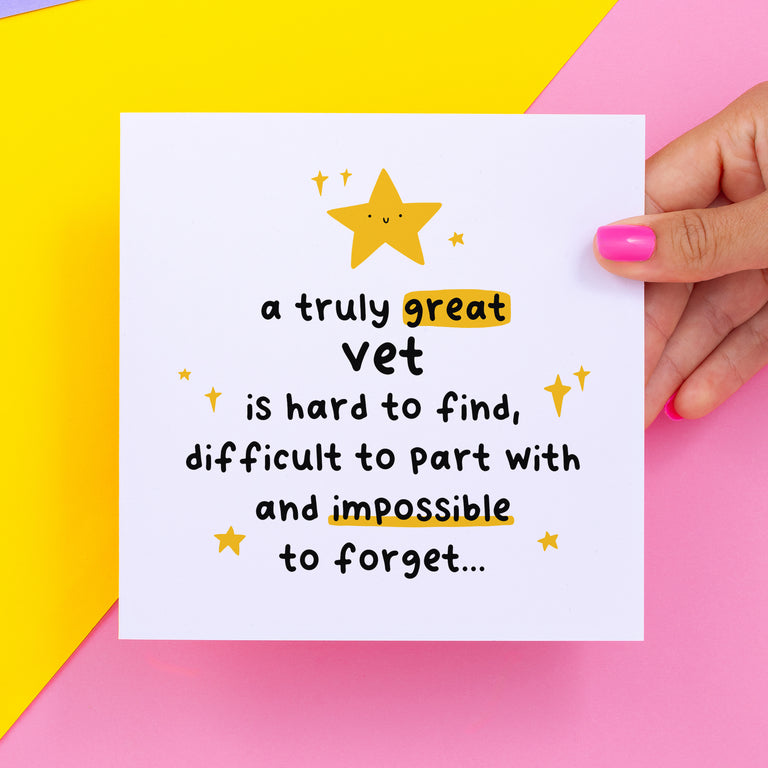 Truly Great Vet Thank You Card