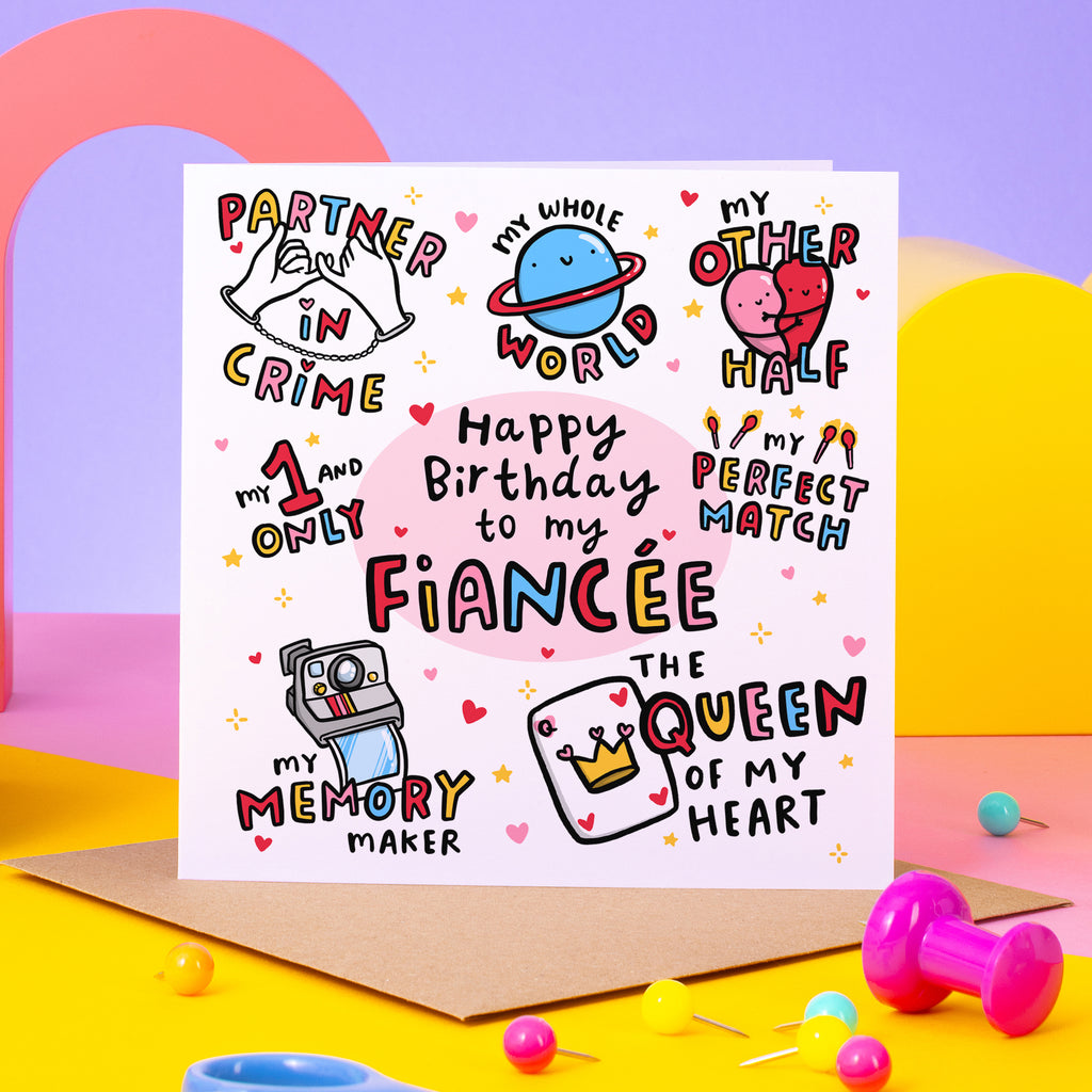 Happy Birthday To My Fiancée Card