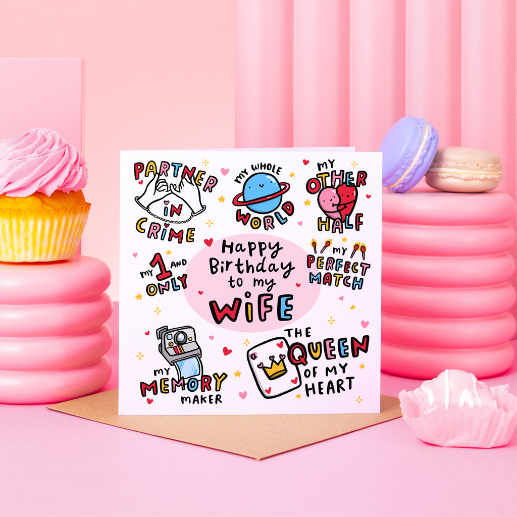 Happy Birthday To My Wife Card